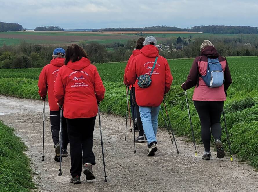 Rencontre avec le club de marche nordique de Dinant