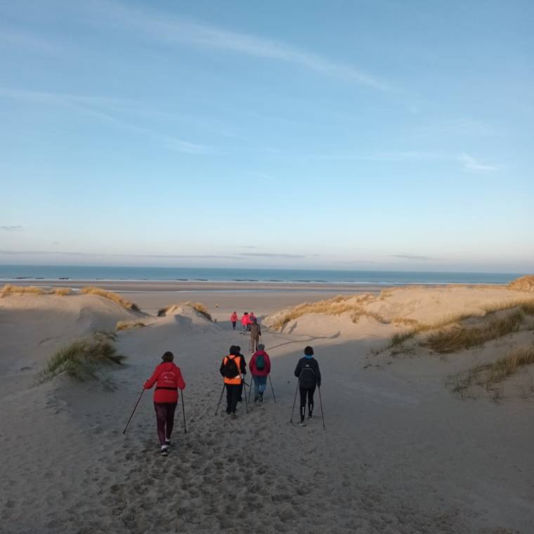 Rando Caouaise longe-côte et marche nordique à Cayeux sur mer
